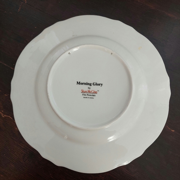 Skye McGhie Morning Glory Porcelain Plate, 10" Decorative Plate - Picture 3 of 7